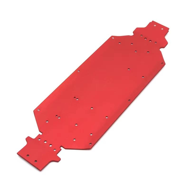 MGHGFYTAS RC Auto Zubehör Kompatibel Mit Wltoys 124016 127017 124018 124019 1/12 RC Auto Upgrade Teile Zubehör Metall Retrofit Basis Platte(Red) von MGHGFYTAS