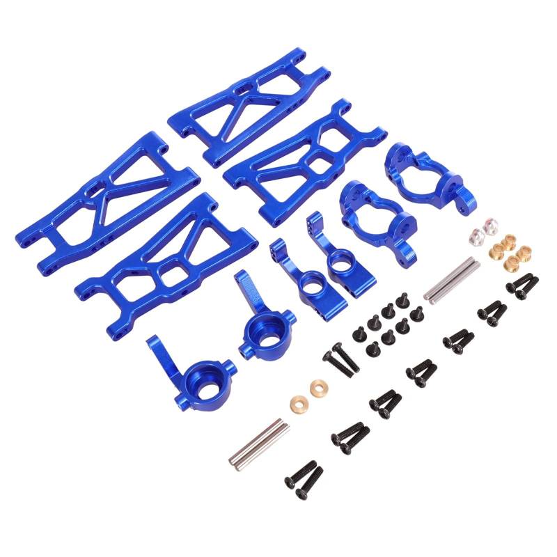 MGHGFYTAS RC Auto Zubehör Kompatibel Mit ZD Für Racing DBX-10 1/10 Ferngesteuertes Auto, Upgrade-Modifikationsteile, Metall-Kipphebel-Lenkbecher, 5-teiliges Set(Blue) von MGHGFYTAS