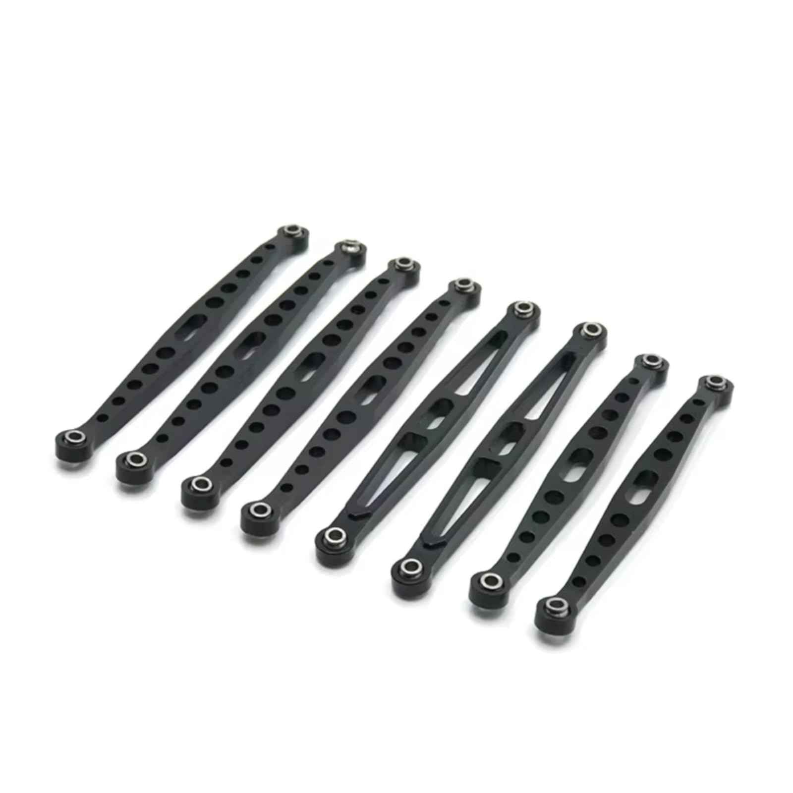 MGHGFYTAS RC Auto Zubehör Kompatibel Mit ZP1001 ZP1002 ZP1003 ZP1004 ZP1005 ZP1008 1/10 RC Autoteile 8 Stück Metall Für Chassis Aufhängung Verbindungsstange Spurstange(Black) von MGHGFYTAS