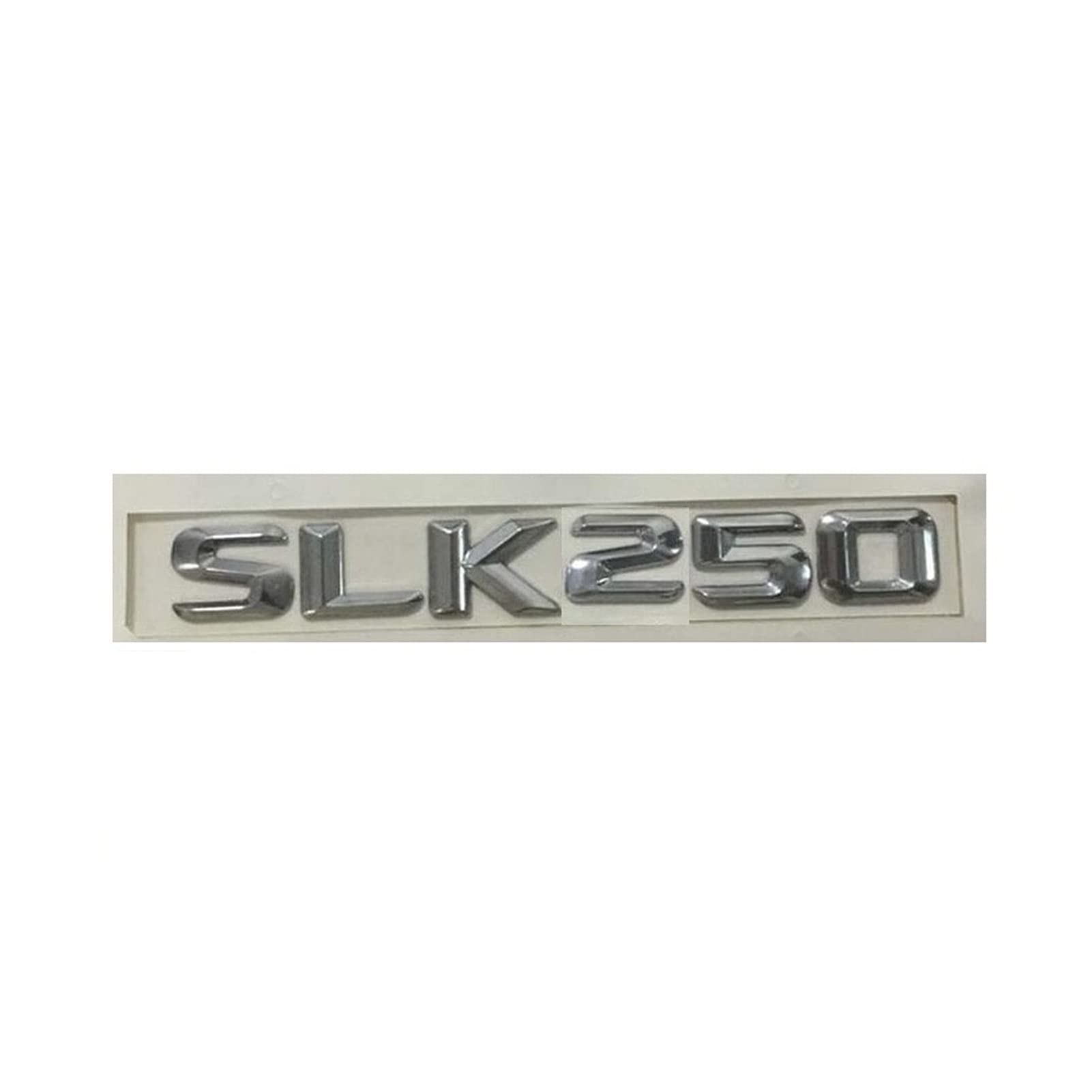 MGRAS Chrom SLK 250" Auto-Kofferraum-Hinterbuchstaben Word-Abzeichen Emblem-Brief-Aufkleber-Aufkleber Kompatibel for Mercedes Benz SLK250. Abzeichenaufkleber von MGRAS
