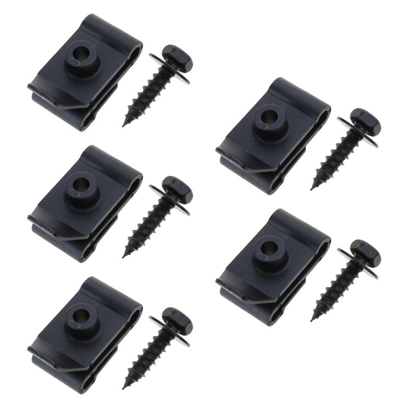 MHADBKH 5/10pcs Nuss Clip Metall Metallhalter Retainer Auto U Nussschrauben Basis Austausch Für Auto Motorkotflügel Stoßfänger von MHADBKH