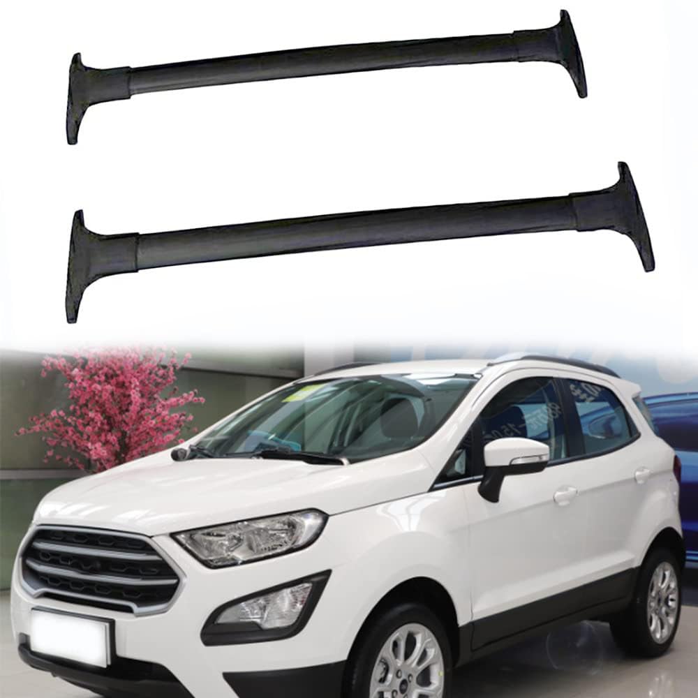 Auto Dachträger Dachreling für Ford Ecosport 2013 2014 2015 2016 2018 2019 2017 2020, Dach Gepäckträger aus Aluminium,Black von MHART