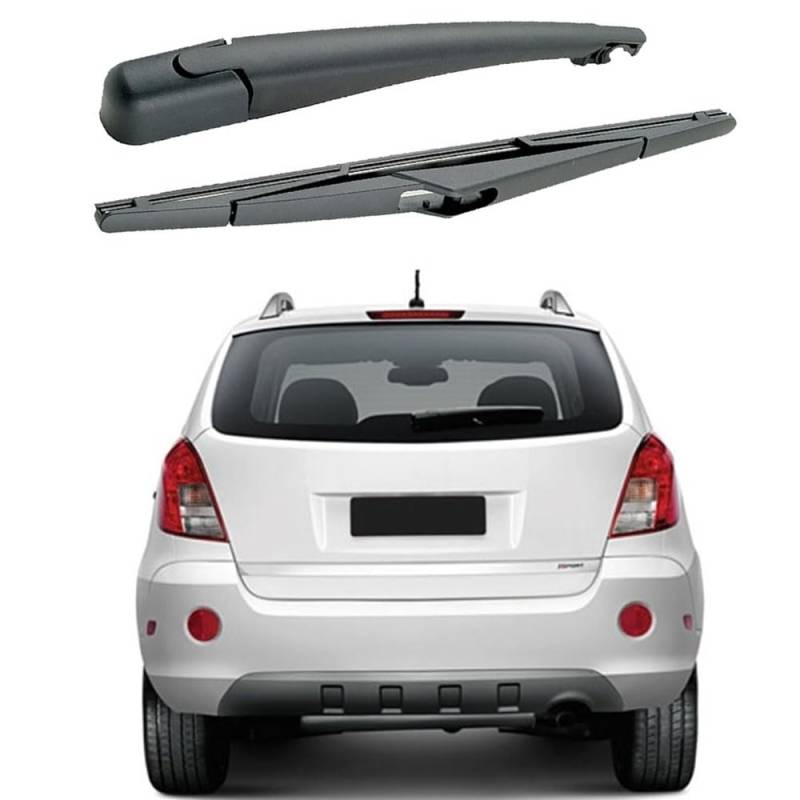 Heckwischerarm Heckscheibenwischer für Opel Antara 2006-2019, Hinterer Scheibenwischerarm und Blatt Set Gummi Reinigungsfenster Ersatzteile von WEISI
