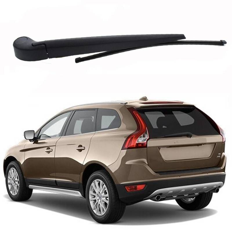 Heckwischerarm Heckscheibenwischer für Volvo xc60 t6 2009-2011, Hinterer Scheibenwischerarm und Blatt Set Gummi Reinigungsfenster Ersatzteile von MHART
