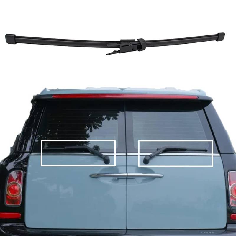 Scheibenwischer Hinten für Mini Clubman R55 2007 2008 2009 2010 2011 2012 2013 2014, Heckscheiben Wischer Gummi Reinigungsfenster Ersatzteile von MHART