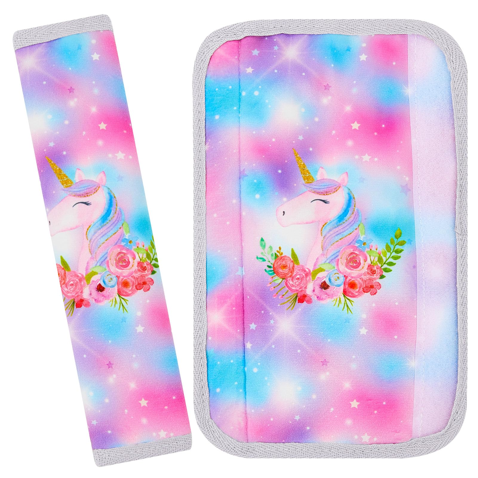 MHJY Gurtschoner Kinder Auto Gurtpolster Einhorn Autogurt Polster Mädchen Gurtschutz 2 Stück Sicherheitsgurt Anschnallgurt Polster Hals Autogurt Schutz MHJY Gurtschoner Kinder Auto Gurtpolster Einhorn Autogurt Polster Mädchen Gurtschutz 2 Stück Sicherheitsgurt Anschnallgurt Polster Hals Autogurt Schutz von MHJY