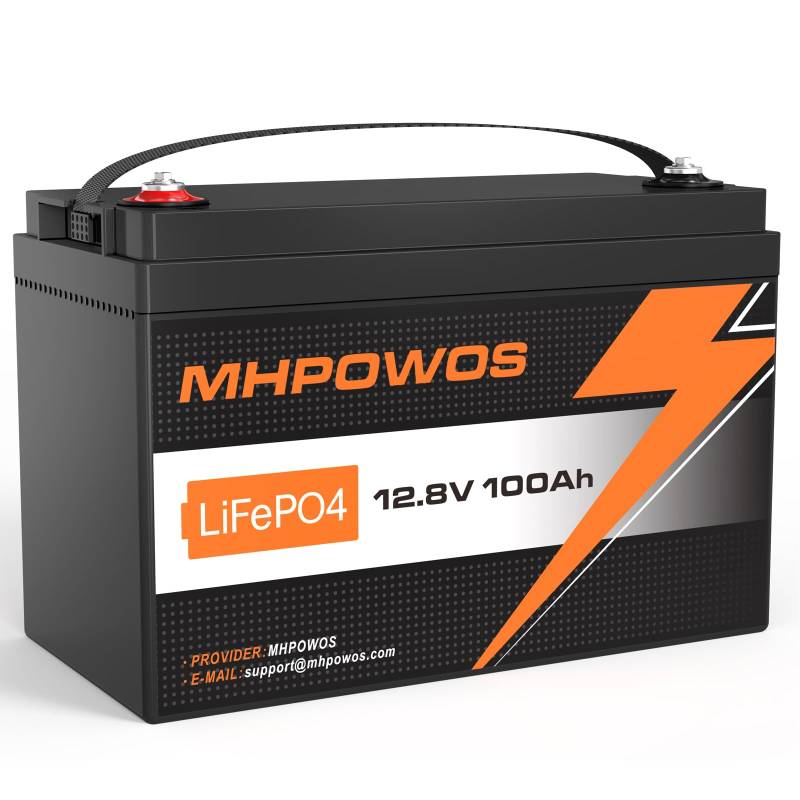 12V 200Ah LiFePO4 Lifepo4 Batterie, 5000 Deep Cycle Lithium Eisenphosphat Batterie, 12.8V 1280Wh solarakku Batterirn fur Wohnmobile,Trolling,Boote,Solaranlagen von MHPOWOS
