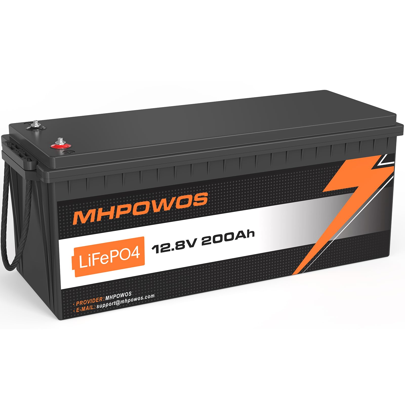 MHPOWOS 12 V 200 Ah LiFePO4 Lithium-Batterie mit 2560 Wh Energie Max, Grade A Zelle eingebaut 100 A BMS, 10 Jahre Lebensdauer 4000+ Zyklen, perfekt für Wohnmobile, Solar-Solarnetz-System MHPOWOS 12 V 200 Ah LiFePO4 Lithium-Batterie mit 2560 Wh Energie Max, Grade A Zelle eingebaut 100 A BMS, 10 Jahre Lebensdauer 4000+ Zyklen, perfekt für Wohnmobile, Solar-Solarnetz-System von MHPOWOS