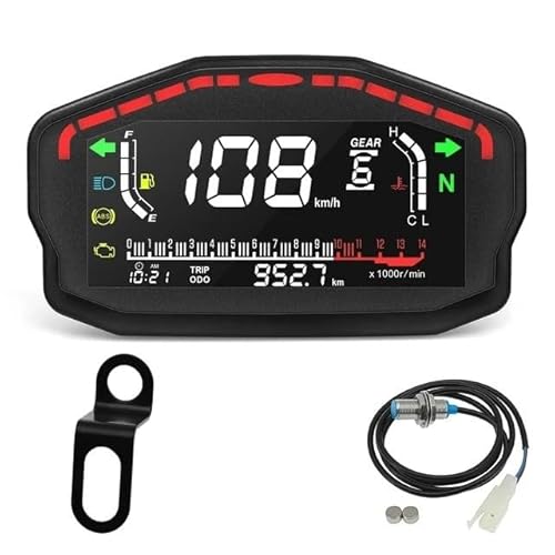 Motorrad Drehzahlmesser Digitale Motorrad Bord Meter Erwachsene Benzin Motorräder Digital Dash Panel Universal Für Für Motorrad Drehzahlmesser Digitale Motorrad Bord Meter Erwachsene Benzin Motorräder Digital Dash Panel Universal Für Für von MHTGD