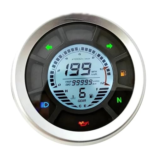 Motorrad Drehzahlmesser Universal Digital Kilometerzähler Drehzahlmesser Zylinder Getriebe Kilometerzähler Drehzahlmesser Reise Meter Für Für Motorrad Drehzahlmesser Universal Digital Kilometerzähler Drehzahlmesser Zylinder Getriebe Kilometerzähler Drehzahlmesser Reise Meter Für Für von MHTGD