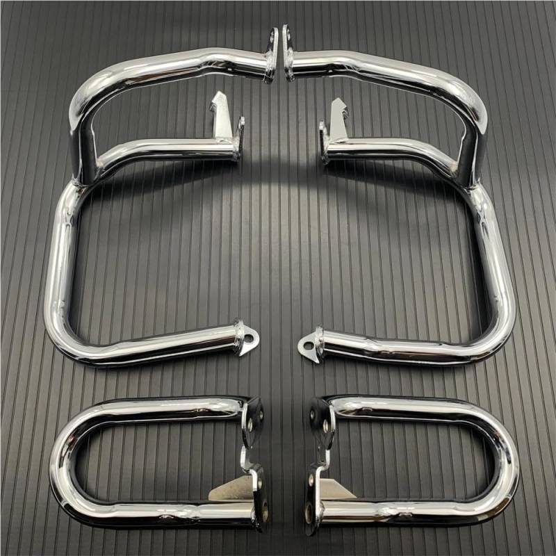 Motorradstoßstange Ch&Rome Motorrad Crash Bar Motor Guard Stoßfänger fallende Schutz für Go&ldWing 1800 GL1800 GL1800A 2001-2017 von MHTGD