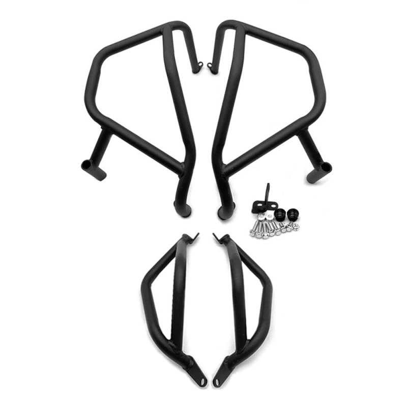 Motorradstoßstange Für CF&MO&to 450 MT 450/MT Motorrad Stoßstange Anti Drop Bar Modifikation Oberen Und Unteren Volle Surround Zubehör von MHTGD