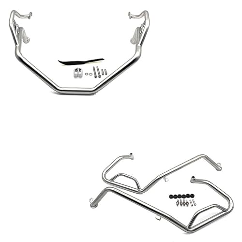 Motorradstoßstange Motorrad-Stoßfänger-Wächter-Crash Stunt Cage Crash Stangenmotorenrahmenschutz für XADV750 X-ADV750 2021-2024 von MHTGD