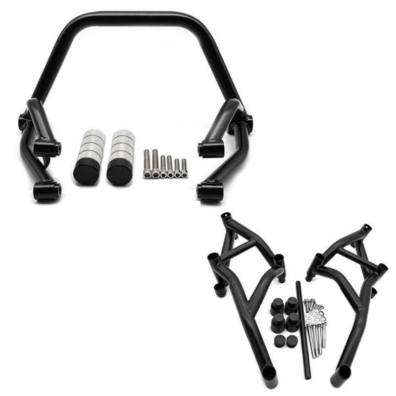 Motorradstoßstange Motorradstunt Subcage Heck Passagier Peg Protector Motor Guard Crash Bar für MT-09 FZ-09 2017-2020 von MHTGD
