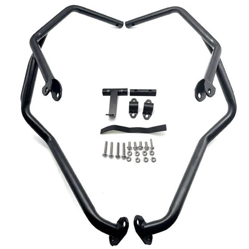Motorradstoßstange Motorradzubehör Motorwächter Stoßfänger Highway Crash Bar für TRK502 TRK502X BJ500GS-A 2017-2020 von MHTGD