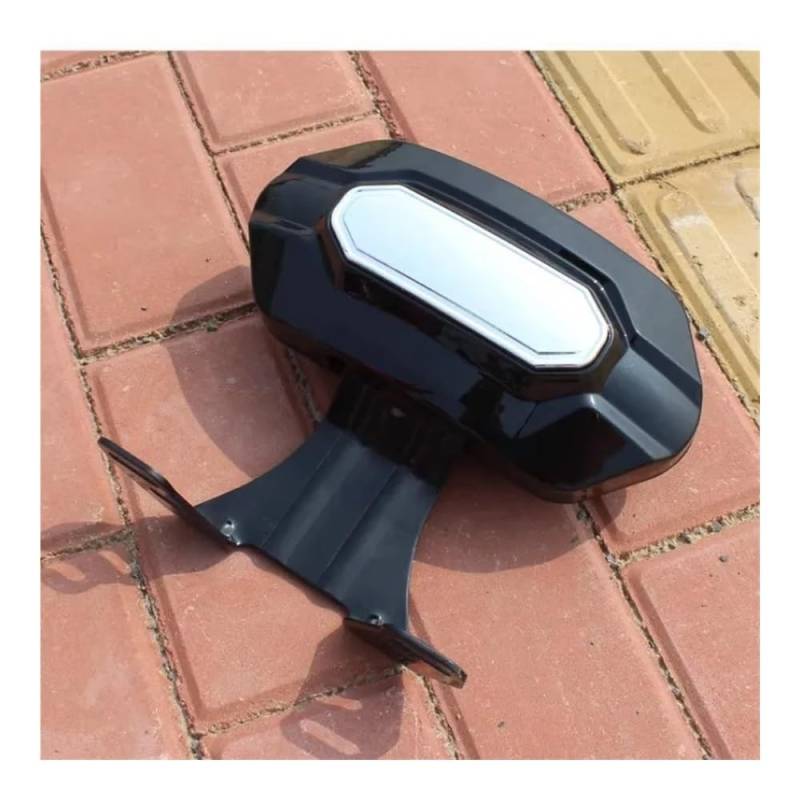 Passenger Backrest Pad Universal Motorrad Fahrer Rückenlehne Edelstahl Rückenlehne Pad Beifahrer Sitzkissen Motorrad Teile Zubehör Beifahrerrückenpolster von MHTGD