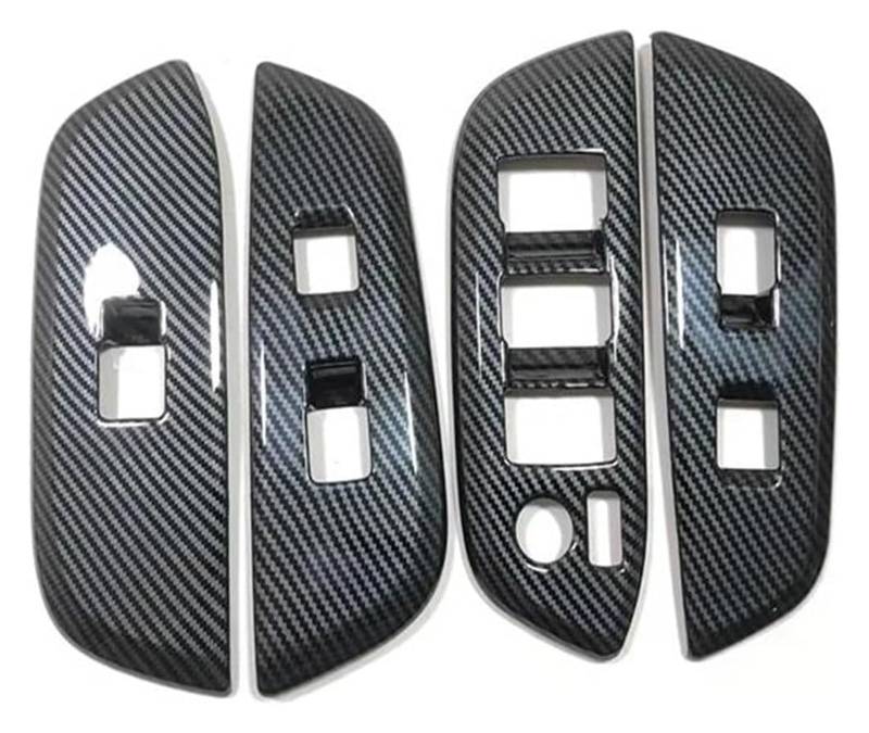Autoverkleidung Für T&oyota Für Crown Für Cossover 2023 2024 LHD ABS Innentürgriff Fensterschalter Abdeckung Verkleidung Armlehne Panel Dekoration Rahmen von MIAOLISI