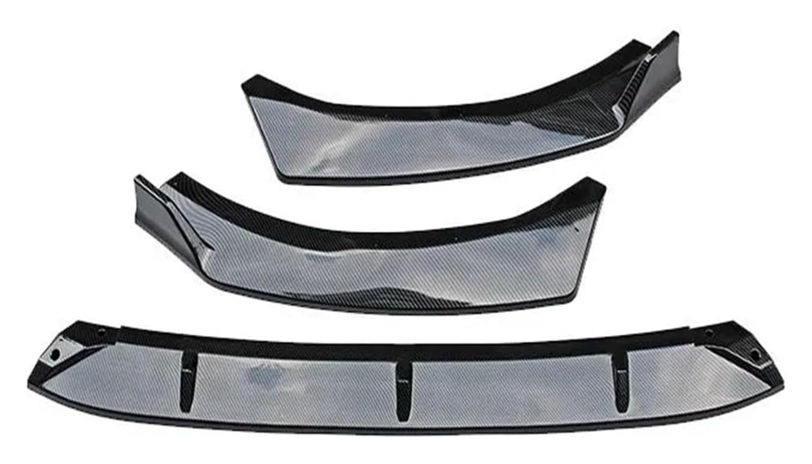 Frontspoiler Für Autos Für KIA K5 2020-2021 3PCS Glossy Look Spoiler Lip Set Trim Carbon Fiber Auto Vorderen Stoßfänger Frontspoiler Für Autos Für KIA K5 2020-2021 3PCS Glossy Look Spoiler Lip Set Trim Carbon Fiber Auto Vorderen Stoßfänger von MIAOLISI