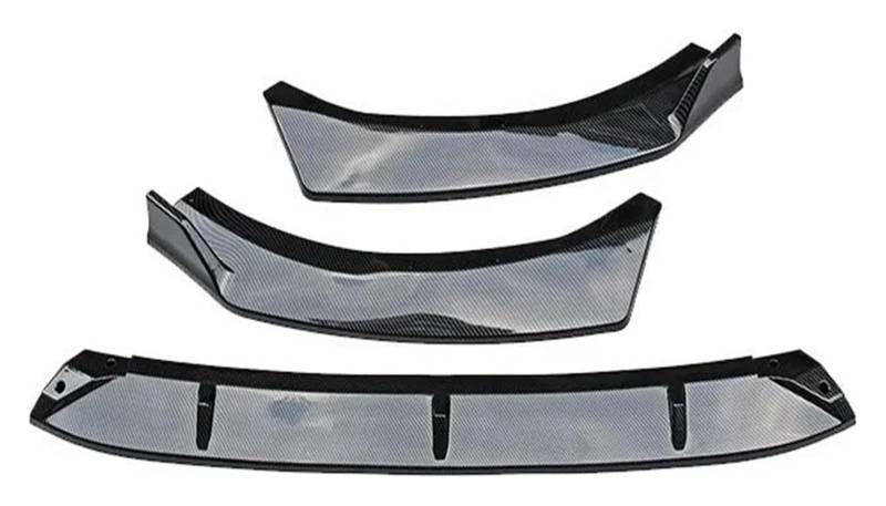 Frontspoiler Für Autos Für KIA K5 2020-2021 3PCS Glossy Look Trim Spoiler Lip Set Carbon Fiber Auto Vorderen Stoßfänger von MIAOLISI