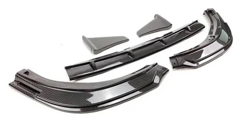 Frontspoiler Für Autos Für T&oyota Für Camry SE Für XSE 2018-2023 Splitter Spoiler Lip Set Diffusor Glänzend Schwarz Carbon Fiber Style 5PCS Auto Frontstoßstange von MIAOLISI