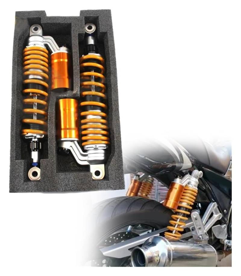 Für CB1000 Für SuperFour 1992-1995 Motorrad-Hinterrad-Stoßdämpfer, Einstellbarer, Mit Stickstoff Aufgeladener Hinterrad-Luftstoßdämpfer Motorrad Stoßdämpfer Frühling Luft(1 Pair) von MIAOLISI