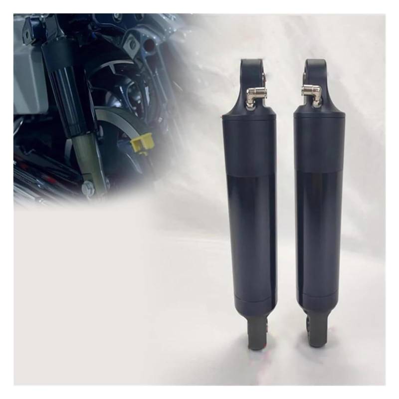 Für H&Arley Für Gliding 1994-2021 Motorradfederung Feder Hinterer Stoßdämpfer Luftfederung Hintere Airbox Ist Motorrad Stoßdämpfer Frühling Luft(Black 1) von MIAOLISI