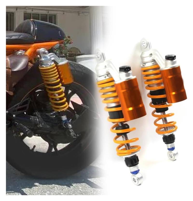 Für I&ndian Für Bobber 360mm 14 Twin Motorrad Hinterrad Stoßdämpfer Stickstoff Luft Stoßdämpfer Federung Hinterrad Stoßdämpfer Absorber Motorrad Stoßdämpfer Frühling Luft von MIAOLISI
