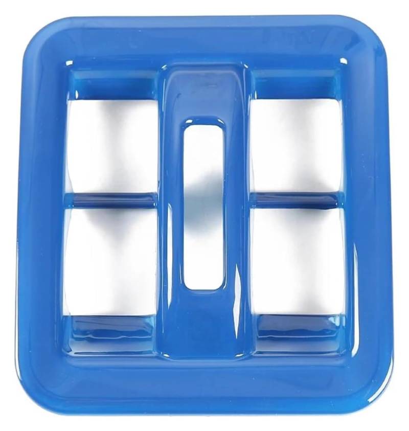 Für Je&ep Für Wrangler Für JK 2011-2017 Luftauslassverkleidung Autostreifen Windows Schalter Knopffeld Dekoration Abdeckung Aufkleber Rahmen Autoverkleidung(Blue) von MIAOLISI