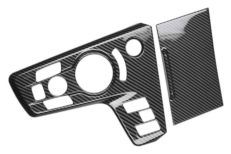Für Kia Für Sportage NQ5 2022 2023 Carbon Fiber Car Console Schalthebel Panel Abdeckung Rahmen Aufkleber Trim 2Pcs Dekoration Autoverkleidung von MIAOLISI