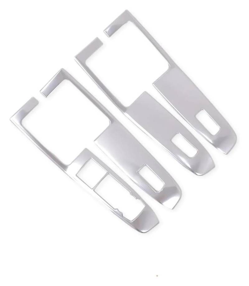 Für Kuga Für Escape 2020-2024 Carbon Innenausstattung Autotür Armlehne Fensterheber Schalter Knopf Panel Abdeckung Verkleidung Autoverkleidung(Abs Sliver) von MIAOLISI