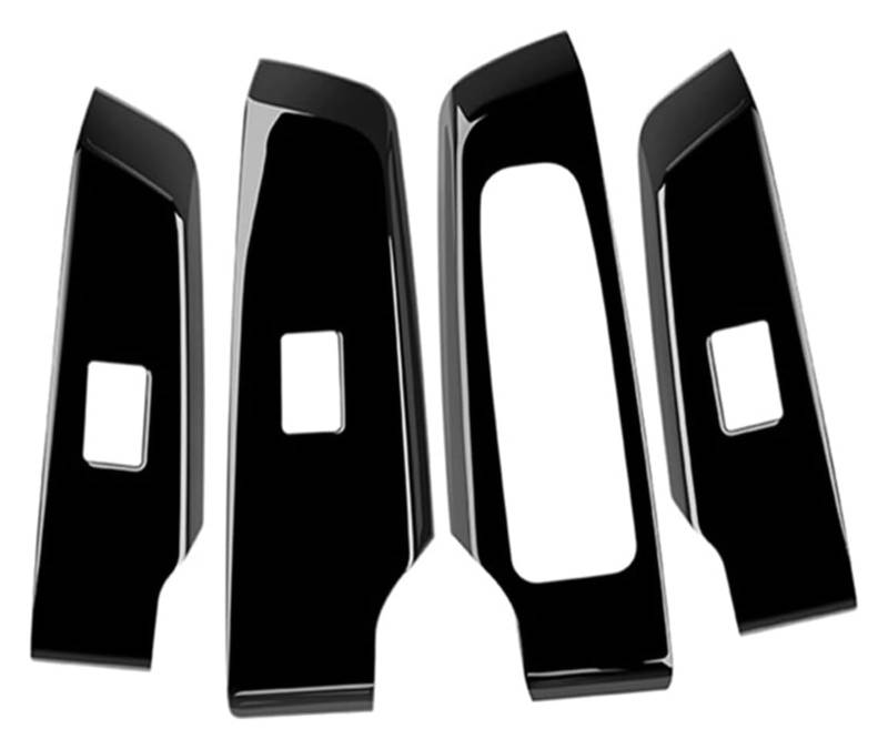 Für M&itsubishi Für Outlander 2022 Lifter Button Auto Glänzend Schwarz Fenster Glas Schalter Abdeckung Trim Tür Armlehne Panel Autoverkleidung von MIAOLISI
