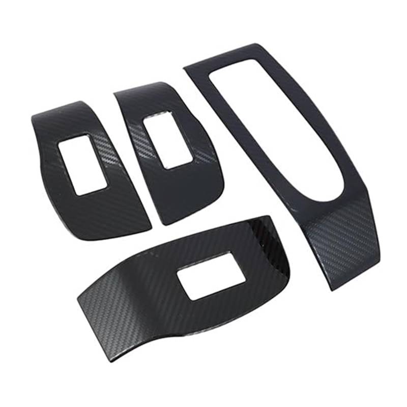 Für Mazda CX-30 CX30 2020 2021 2022 Heber Auto Carbon Fiber Fenster Glas Taste Schalter Abdeckung Trim Tür Armlehne Panel Autoverkleidung von MIAOLISI