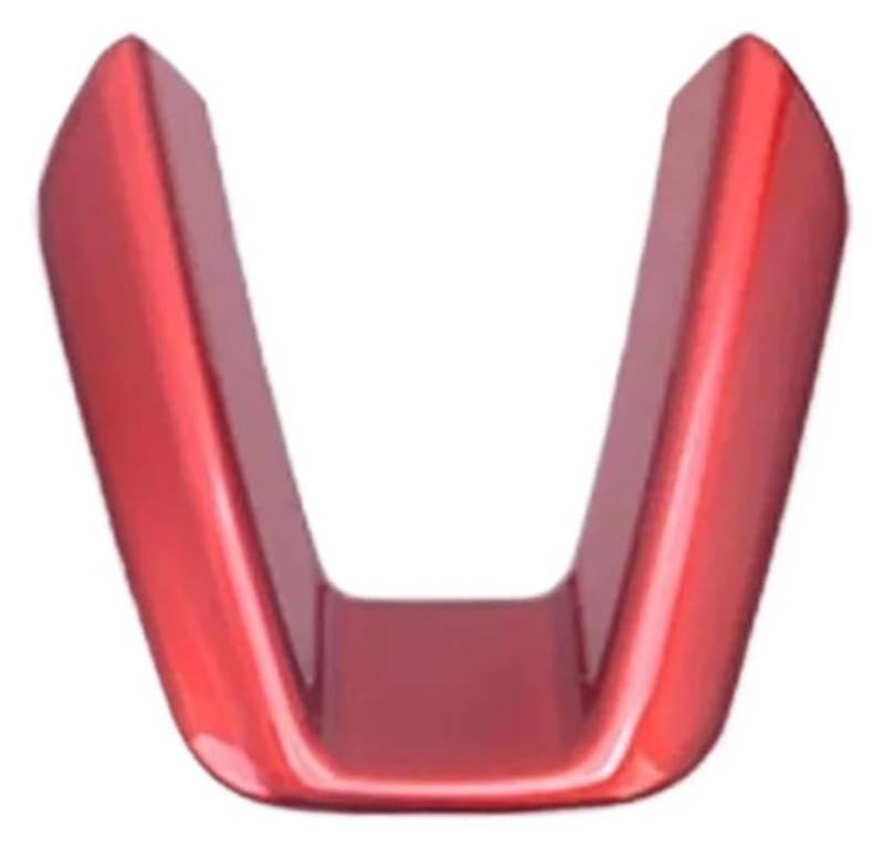 Für Mazda CX-5 CX5 KF CX8 CX-8 2017-2024 Auto Lenkrad Panel Abdeckung Trim Carbon Fiber Innen Zubehör Dekoration Autoverkleidung(Red) von MIAOLISI