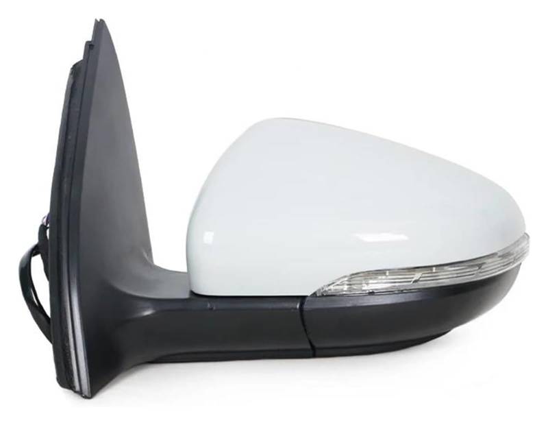 Rückspiegelbaugruppe Für VW Für Golf 6 Für A6 MK6 2009-2013 Autospiegel Mit Beheizter Signallampe Links Rechts Auto-Rückspiegelbaugruppe(Only Left White) von MIAOLISI