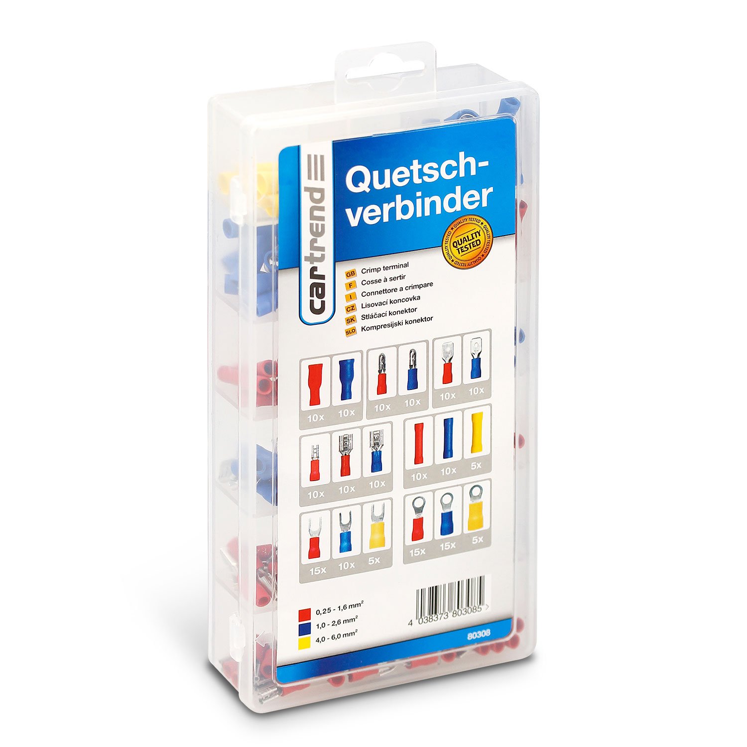 Cartrend 80308 Quetschverbinder Set, 180 Stück Cartrend 80308 Quetschverbinder Set, 180 Stück von cartrend