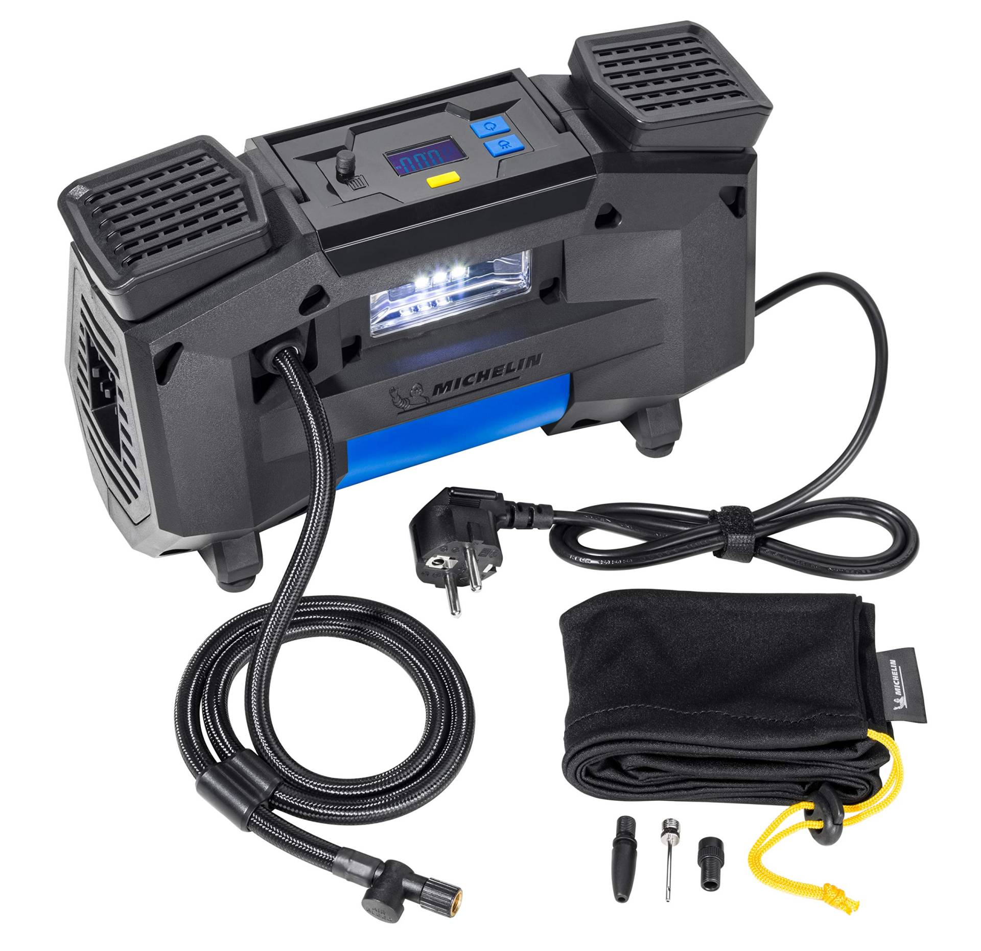 MICHELIN Kompressor Luftkompressor 220v fürs Auto | Tragbar und Digital | Reifendruck Luft Kompressoren Perfekt für Allrad, SUV und Fahrrad, Schwarz MICHELIN Kompressor Luftkompressor 220v fürs Auto | Tragbar und Digital | Reifendruck Luft Kompressoren Perfekt für Allrad, SUV und Fahrrad, Schwarz von MICHELIN