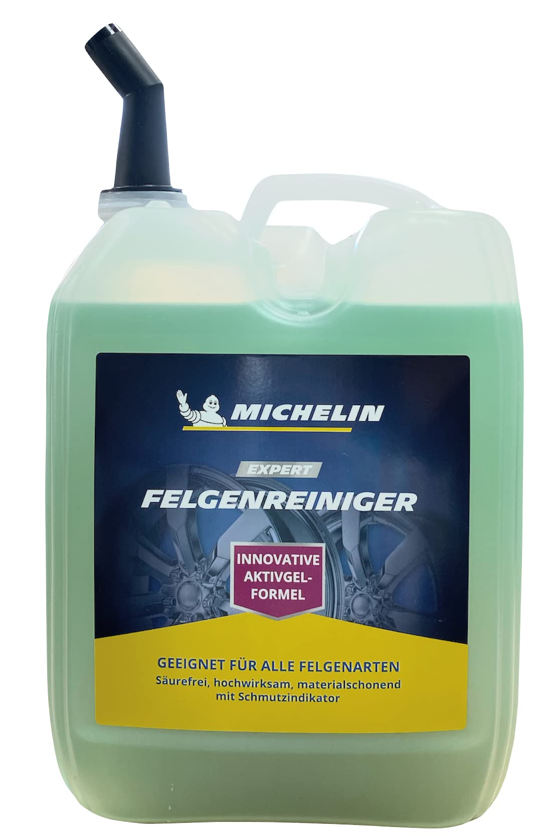 MICHELIN EXPERT Felgenreiniger 5l Kanister Felgenpflege Für Alle Felgenarten Säurefreie Reinigung Mit Farbindikator | Felgenreinigungsmittel 5000 ml Mit Aktiv Gel | Made In Germany von MICHELIN