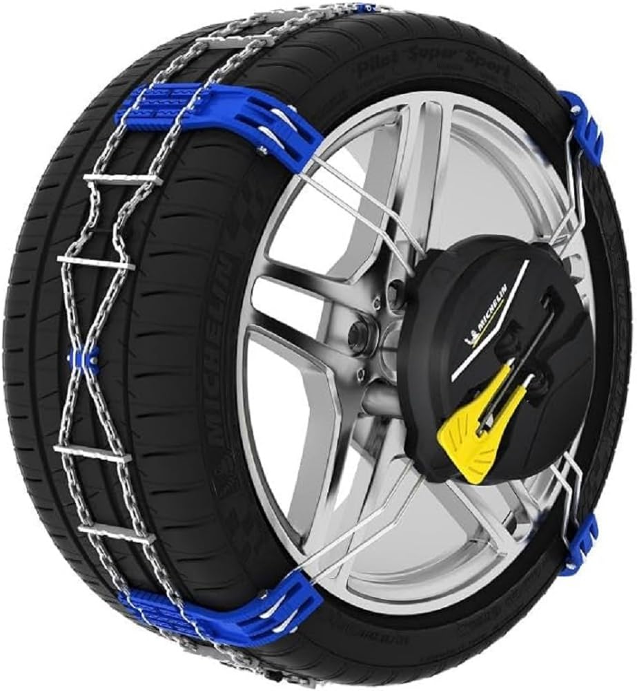 MICHELIN FAST GRIP Schneekette 160 | Front Schneekette Auto | Mit Schnell-Befestigungssystem|Reifen Schneeketten | 2 Stück von MICHELIN