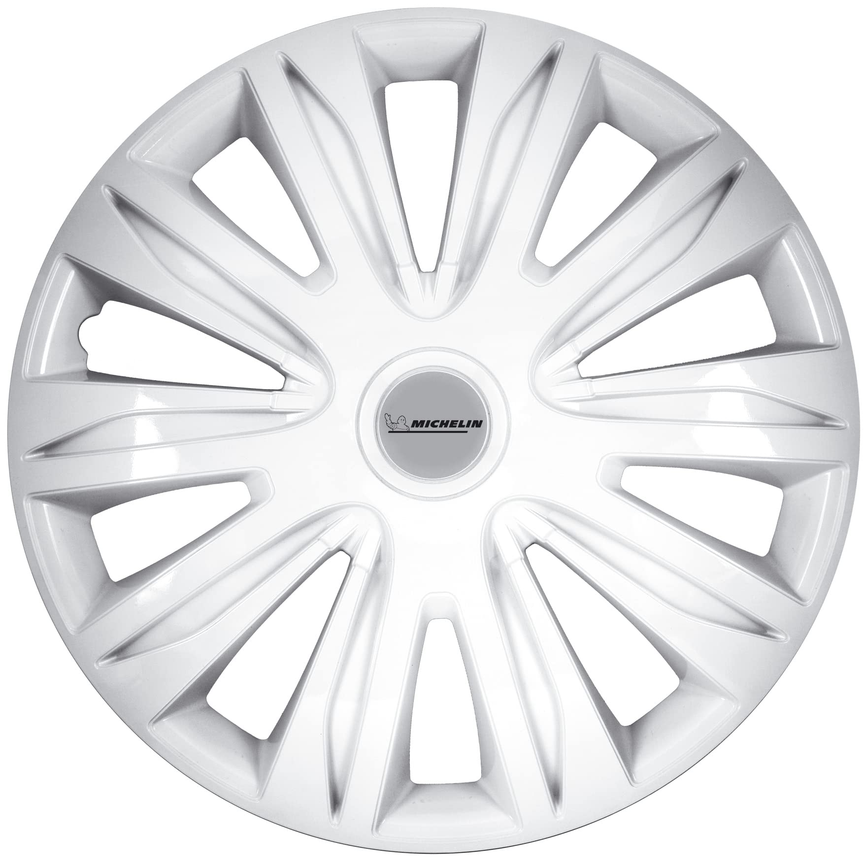 MICHELIN Radkappe MX-FW 15 Zoll Universal Radzierblende, 4 er Set Fürs Auto, ABS Kunststoff, Night-Vision-System Weiß MICHELIN Radkappe MX-FW 15 Zoll Universal Radzierblende, 4 er Set Fürs Auto, ABS Kunststoff, Night-Vision-System Weiß von MICHELIN