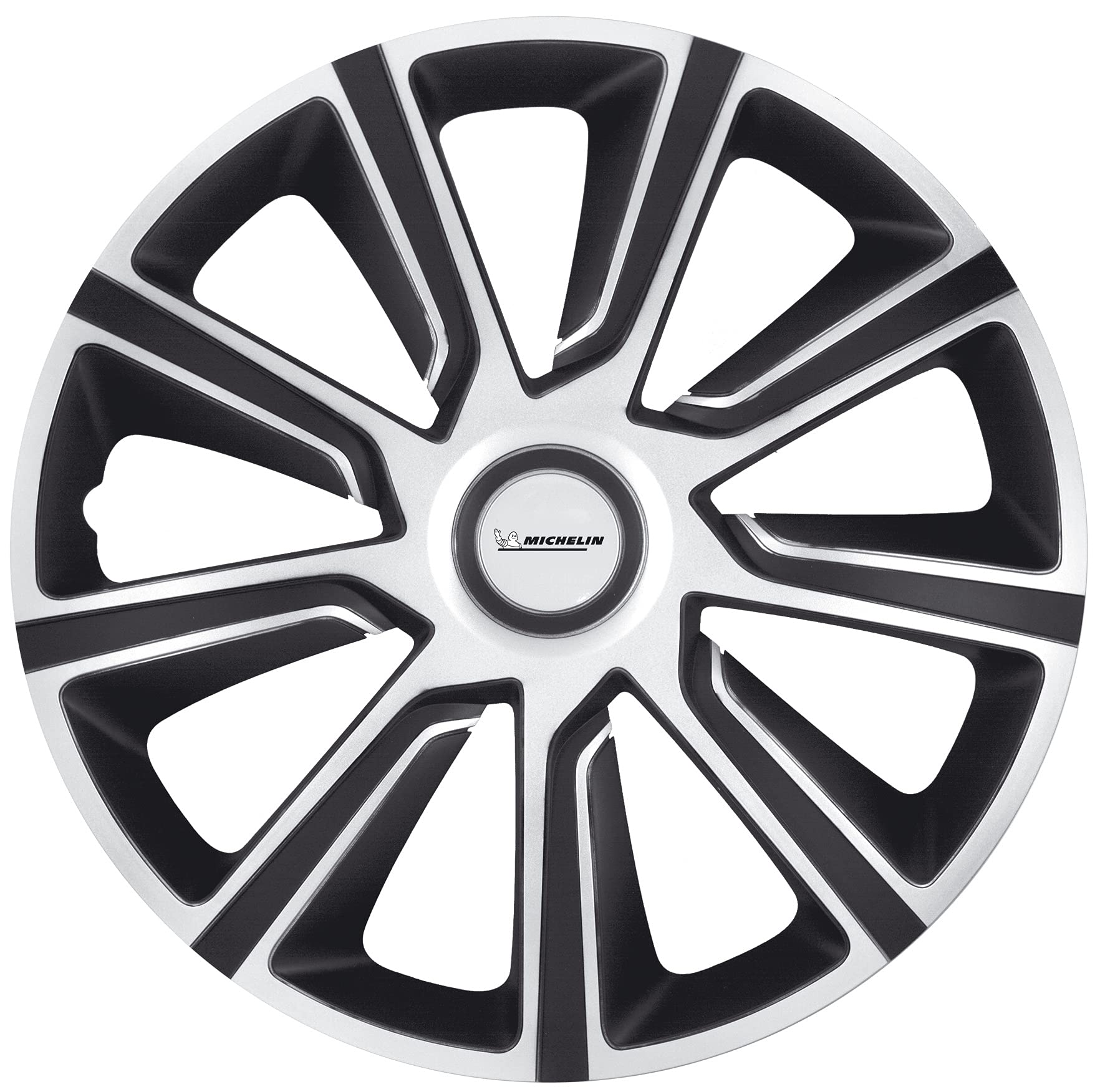 MICHELIN Radkappen MX-LBS 16 Zoll Universal Radzierblenden 4er Set Fürs Auto ABS Kunststoff - Schwarz/Silber MICHELIN Radkappen MX-LBS 16 Zoll Universal Radzierblenden 4er Set Fürs Auto ABS Kunststoff - Schwarz/Silber von MICHELIN