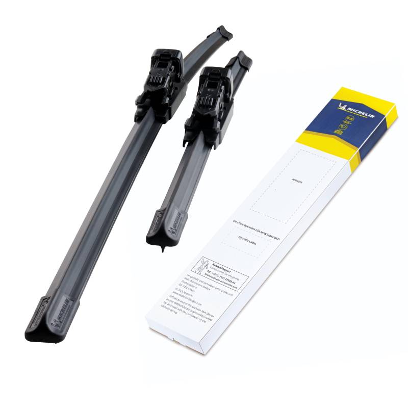 MICHELIN Perfect Fit 137 Scheibenwischer Set | BMW 5er, E60, E61 | 600/550mm | Gelenkfreie Wischerblätter | Perfekte Passform, Geräuscharm | Nachhaltige Verpackung von MICHELIN