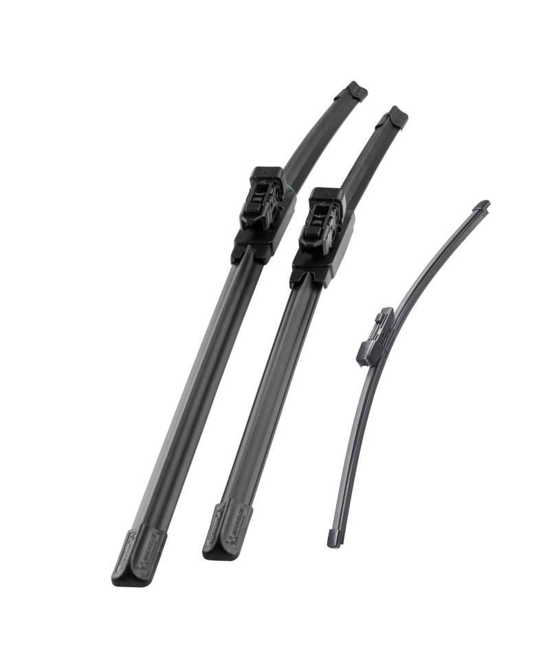 MICHELIN Scheibenwischer Set ECO101H1 Vorne + Hinten|Audi A1, VW Golf VII | 650/450mm + 280mm | Scheibenwischer vorne und hinten |Nachhaltige Verpackung, Schwarz von MICHELIN