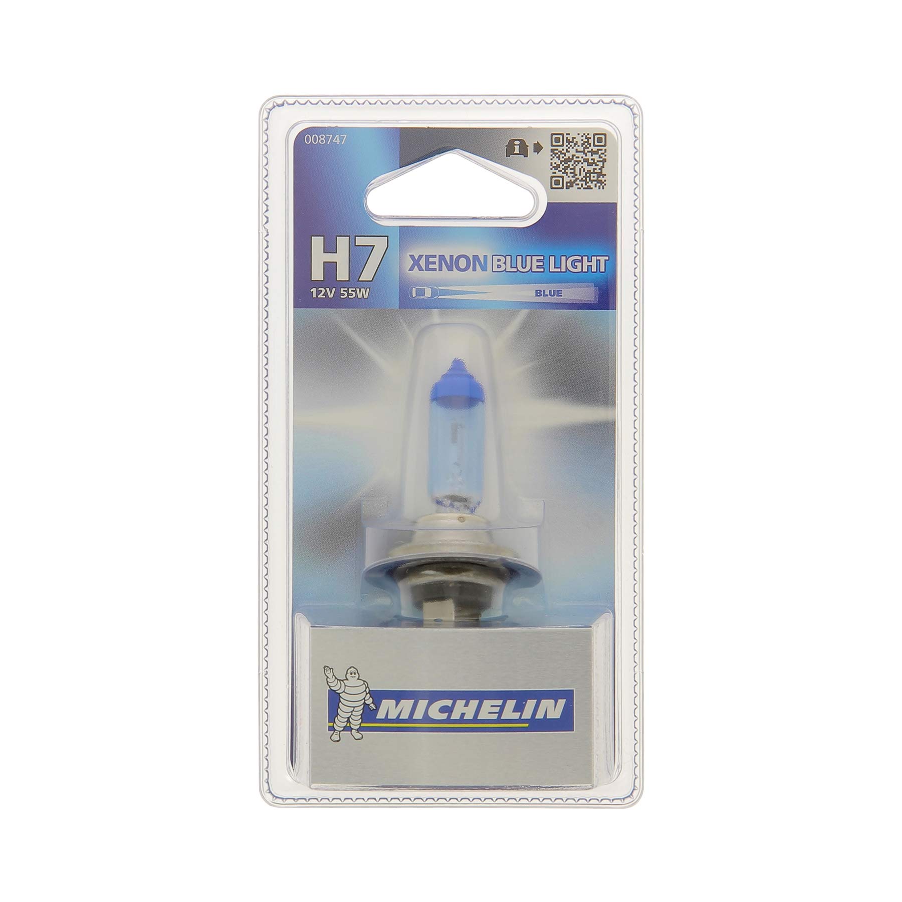 Michelin 008747 Blue Light, 1 Glühlampe H7 12 V 55 W von MICHELIN