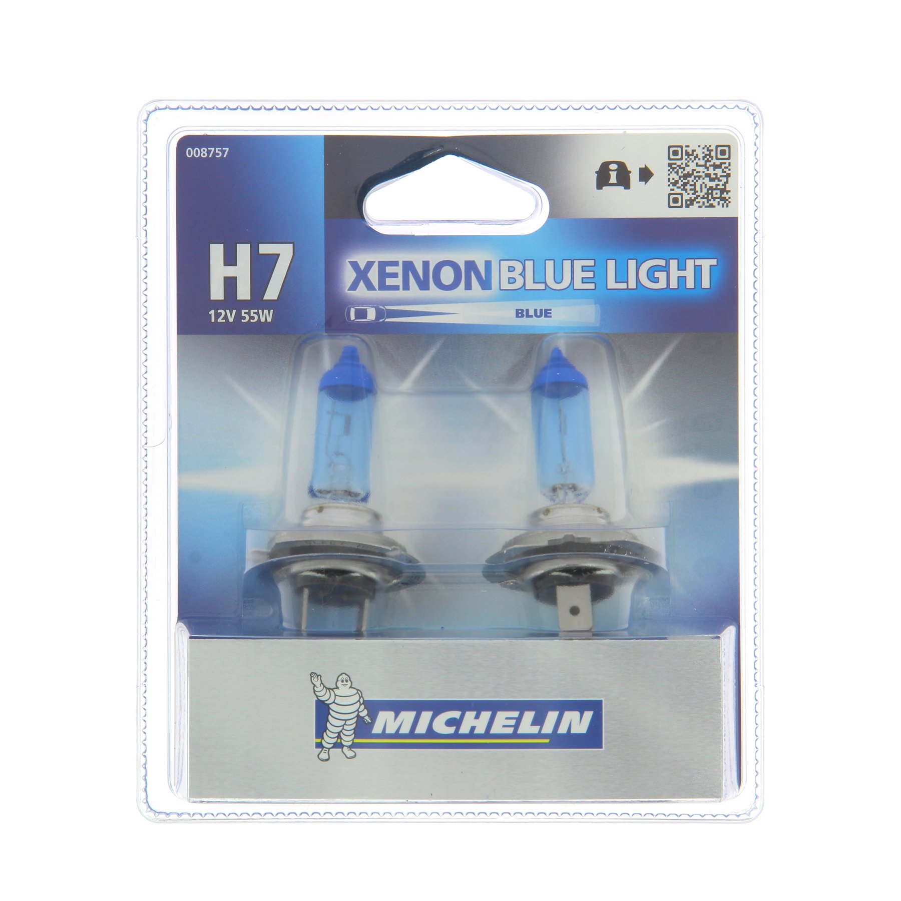 MICHELIN 008757 Blue Light 2 Leuchtmittel H7 12 V 55 W von MICHELIN