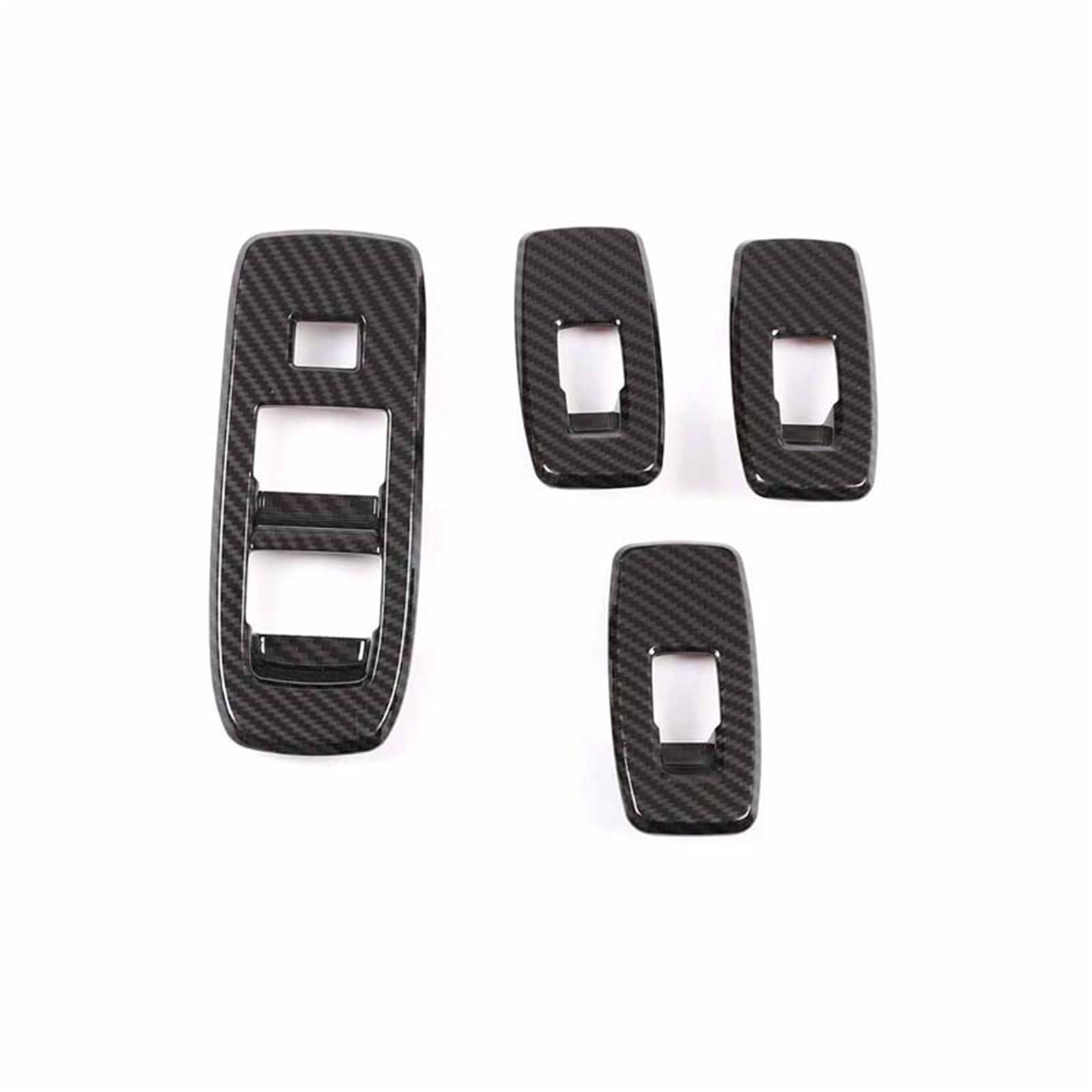 Autoinnendekoration Für Ford Für Ranger Für Everest Für Endeavour 2015-2022 / Auto Auto Fenster Glas Hebe Schalter Tasten Panel Rahmen Abdeckung Trim Aufkleber Auto deko innenraum(Carbon fiber) von MIENAOC