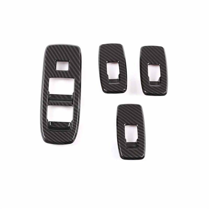 Autoinnendekoration Für Ford Für Ranger Für Everest Für Endeavour 2015-2022 / Auto Auto Fenster Glas Hebe Schalter Tasten Panel Rahmen Abdeckung Trim Aufkleber Auto deko innenraum(Carbon fiber) von MIENAOC