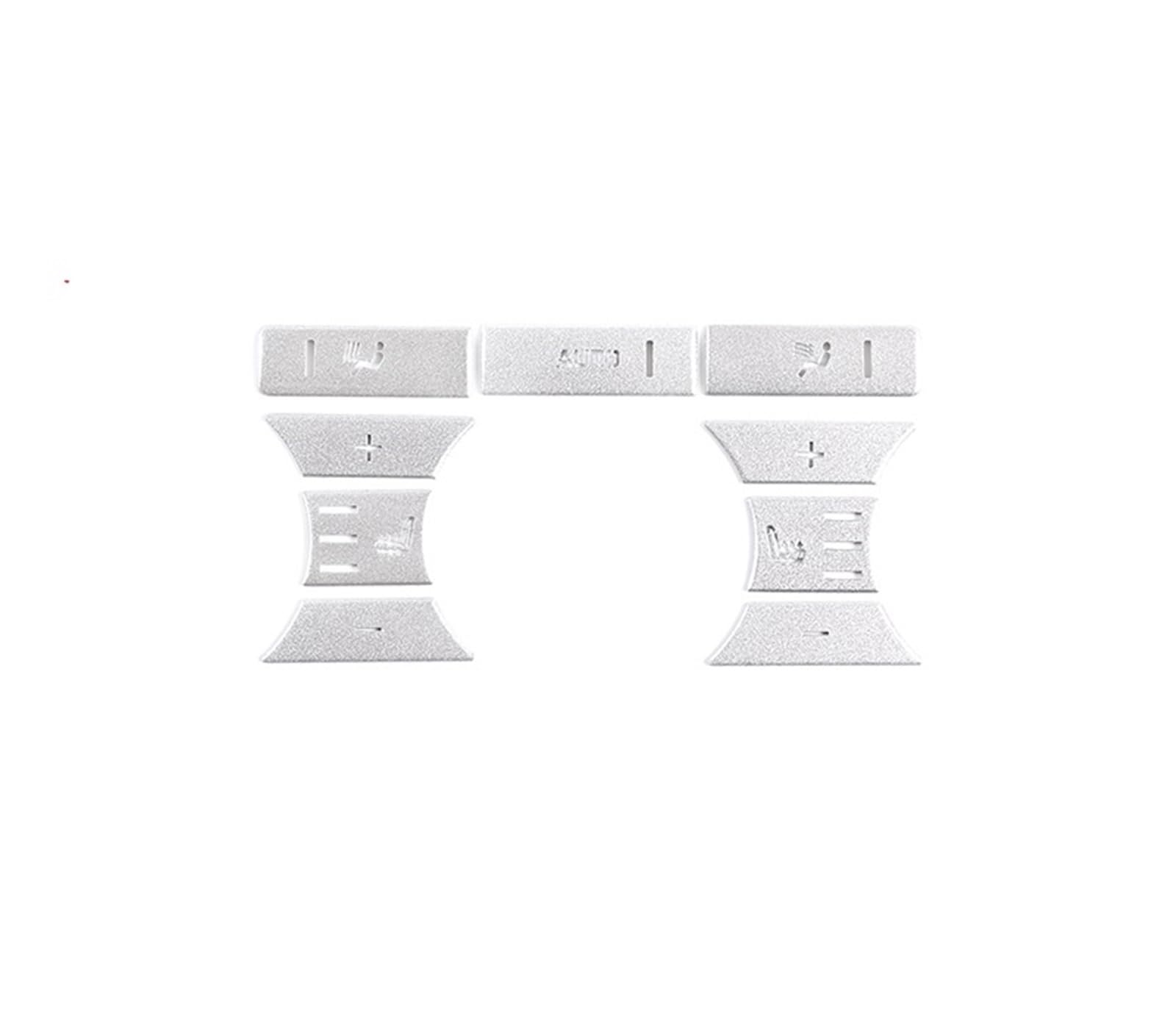 Autoinnendekoration Für Land Für Rover Für Range Für Rover Für Vogue 2013-2017/Auto Hinten Reihe AC Klimaanlage Schalter Taste Pailletten Abdeckung Aufkleber Trim Auto deko innenraum(Style A-Silver) Autoinnendekoration Für Land Für Rover Für Range Für Rover Für Vogue 2013-2017/Auto Hinten Reihe AC Klimaanlage Schalter Taste Pailletten Abdeckung Aufkleber Trim Auto deko innenraum(Style A-Silver) von MIENAOC