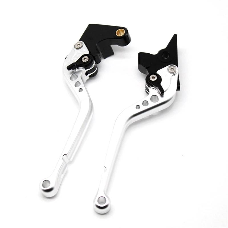 Kupplungshebel Motorrad Für Suzuki Für GSXR150 GSXR125 GSXS150 GSX-R150/125 GSX-S125 2020 2021 Motorrad Kurze/Lange Bremskupplungshebel Kupplungshebel Motorrad Brems Kupplungshebel(Long Silver) von MIENAOC
