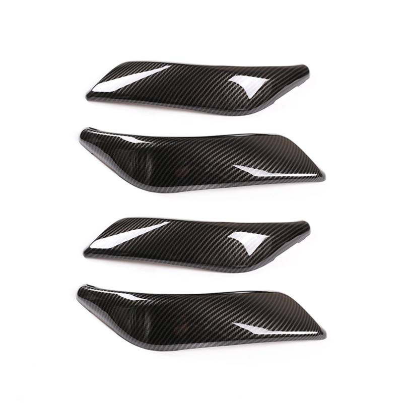 MIENAOC Autoinnendekoration Für 1 2 Serie 2012-2018 / ABS Carbon Faser Auto Innen Tür Armlehne Griff Abdeckung Trim Aufkleber Auto deko Innenraum(4-Piece Set) von MIENAOC