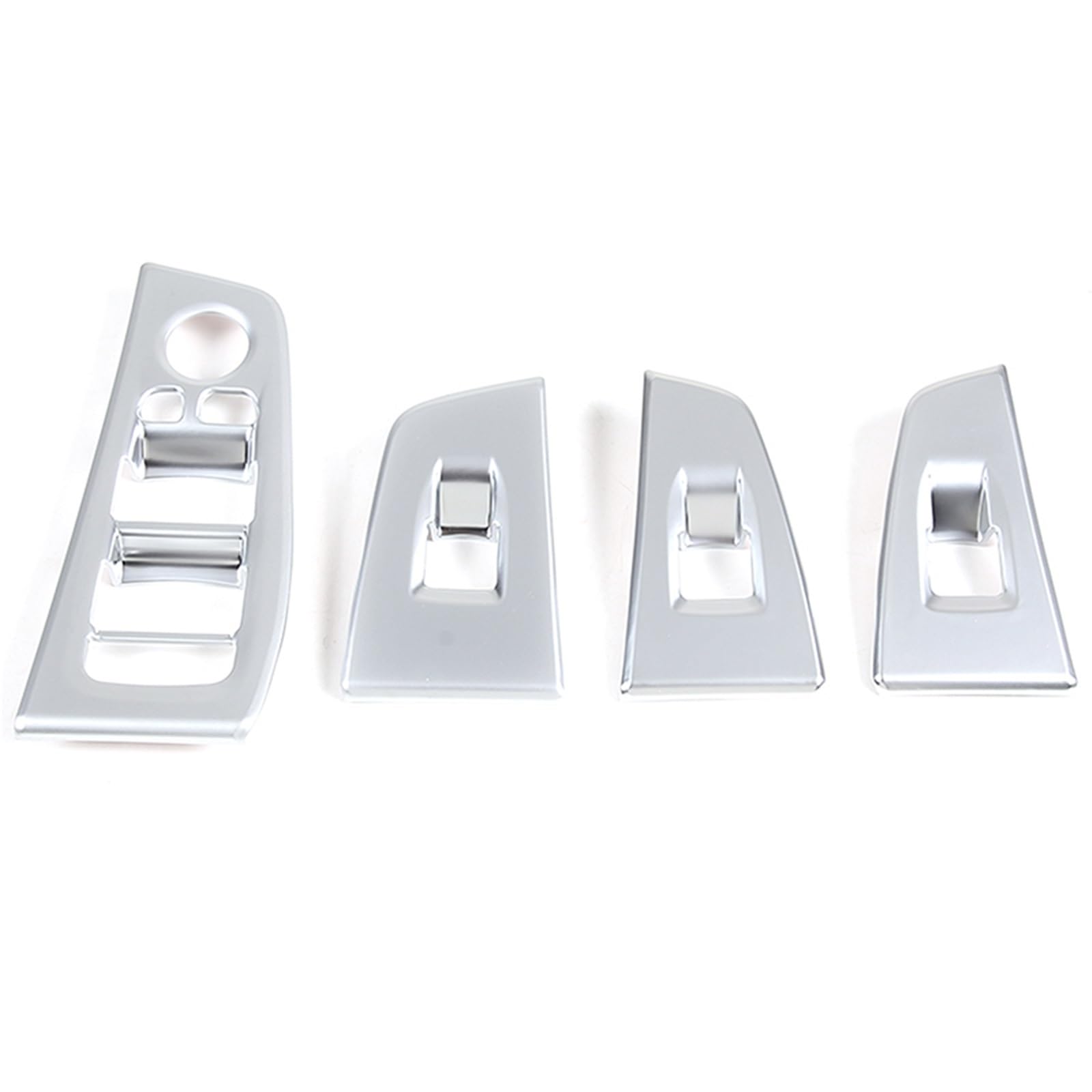 MIENAOC Autoinnendekoration Für 1 2 Serie F40 F44 2020-2024/Auto Fenster Glas Lift Schalter Taste Bedienfeld Rahmen Abdeckung Auto deko Innenraum(Silver) von MIENAOC